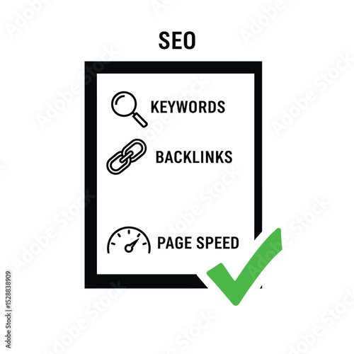 Seo checklist keywords backlinks page speed optimization
