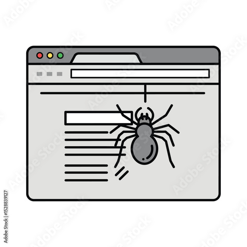 Website spider webpage crawling search engine optimization
