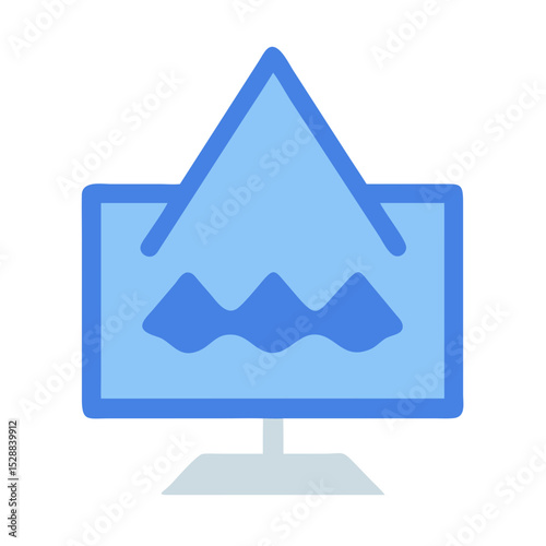 Real Time Flood Monitoring Dashboard Isolated illustration
