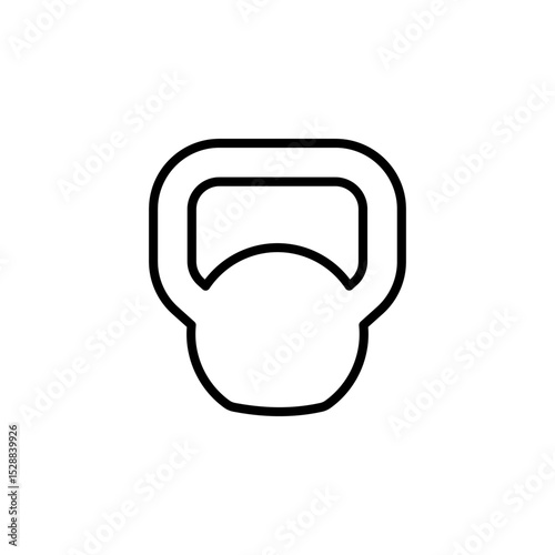 Kettlebell line icon. Weights icon, various kettlebells. Kettlebell vector illustration. Kettlebell fitness. Vector weights