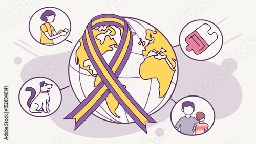 World Rabies Day Awareness Illustration
