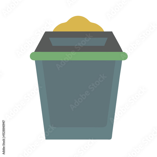 Residential Compost Bin System illustration Isolated Top View
