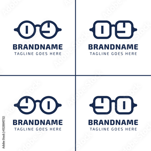 Letters OY YO Glasses Optic Logo, for optical company, eyewear stores, or spectacle brands