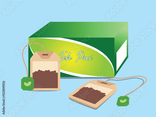 Refreshing Tea Bags Premium Tea Packaging Design