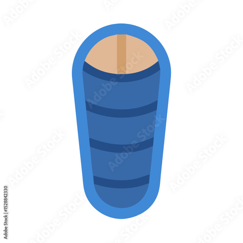 Sleeping Bag Unrolled Transparent Background illustration