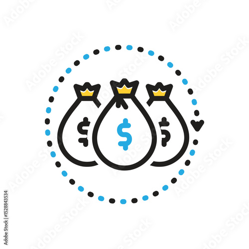 Multi color icon for stock