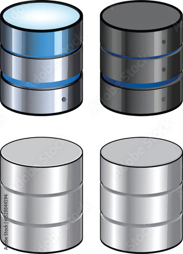 Silver metal database - server icon rendering for data storage