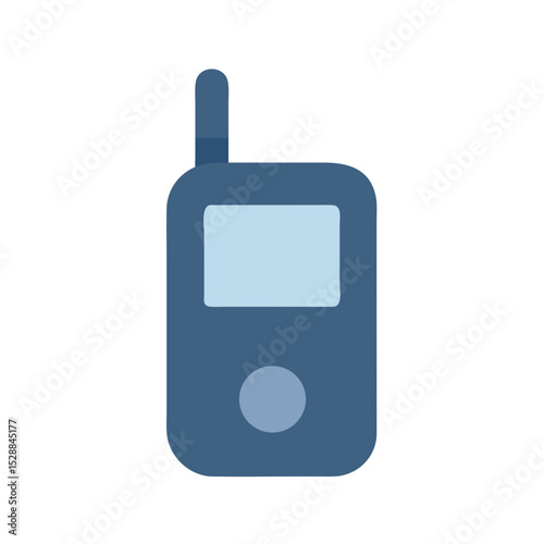 Two Way Radio Close Up illustration Transparent Background
