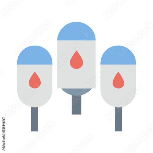 Water Tank Capacity Indicators illustration Isolated Visual Markers