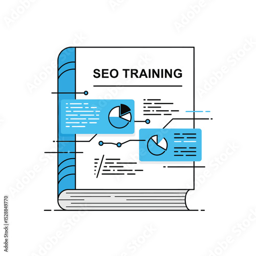 Seo training guide book with charts and data