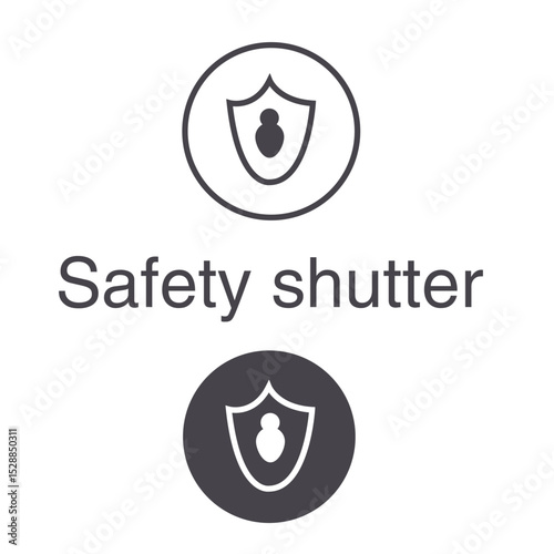 Safety shutter icon