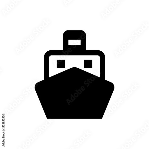 ship icon simple design, illustration logo, boat icon, vessel icon
