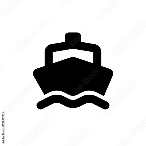 ship icon simple design, illustration logo, boat icon, vessel icon