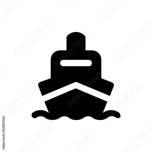 ship icon simple design, illustration logo, boat icon, vessel icon