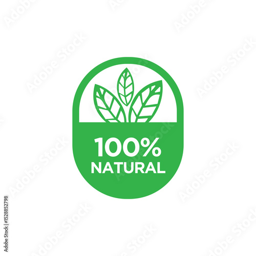 100% NATURAL VECTOR ICON