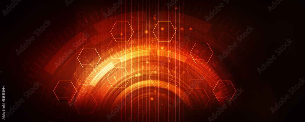 custom made wallpaper toronto digital2d illustration Abstract futuristic electronic circuit technology background