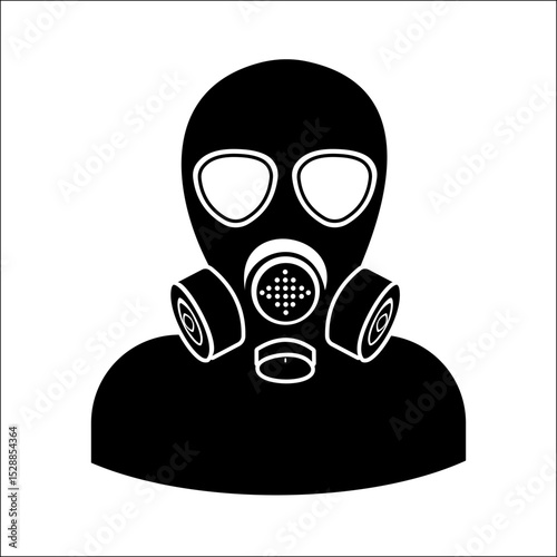 Protection from Hazardous Contaminants: A person wearing a gas mask, a symbol of defense against unseen threats.
