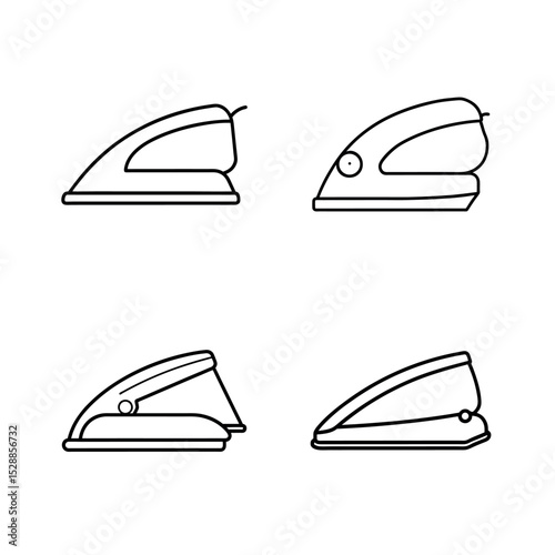 A set of icons Flat Iron