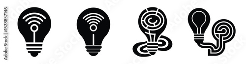 Hand drawn style light bulb image symbolizing bright creative thought