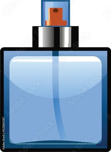 blue perfume bottle