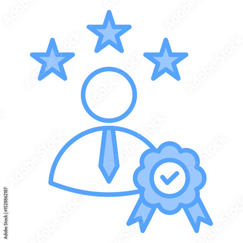 Professional Blue Icon