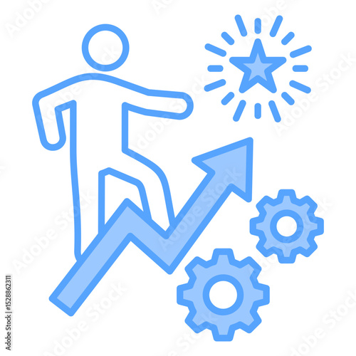 Motivation Blue Icon