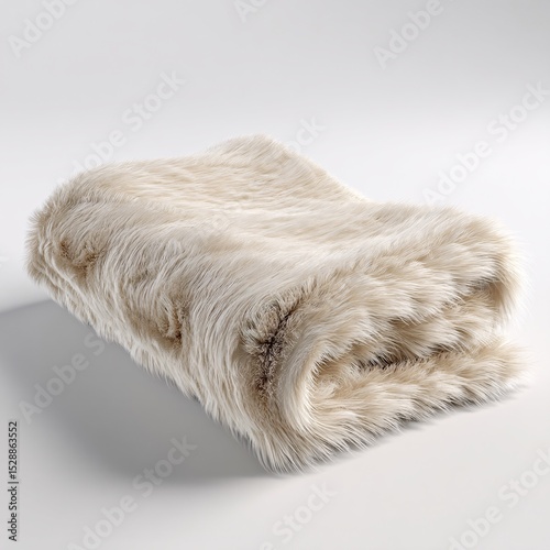 3D luxury pet blanket offering ultimate comfort for your pet, isolated on white background.