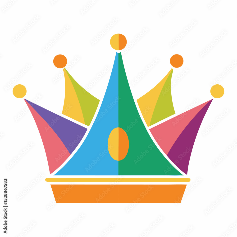 Fototapeta premium crown on a blue background