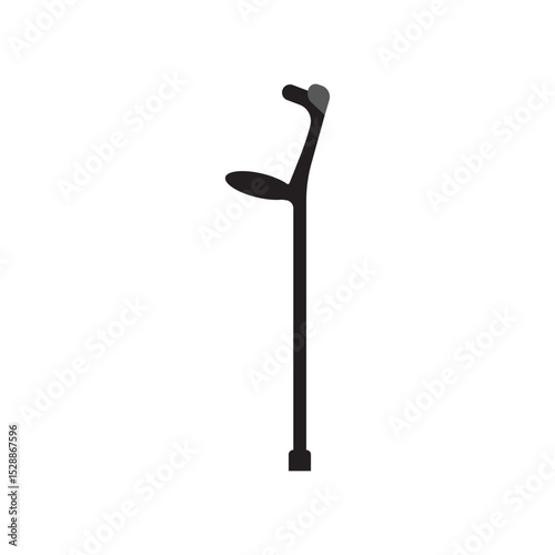 Medical crutches symbol icon