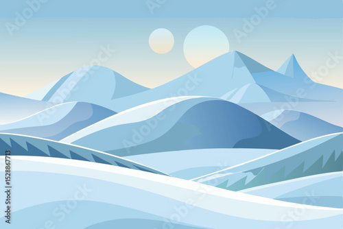 winter mountain landscape