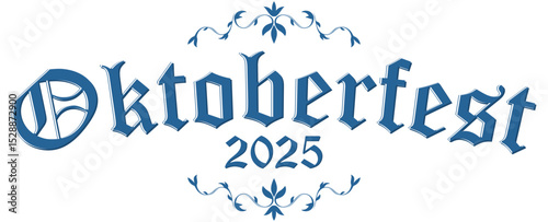 lettering header with text Oktoberfest 2025