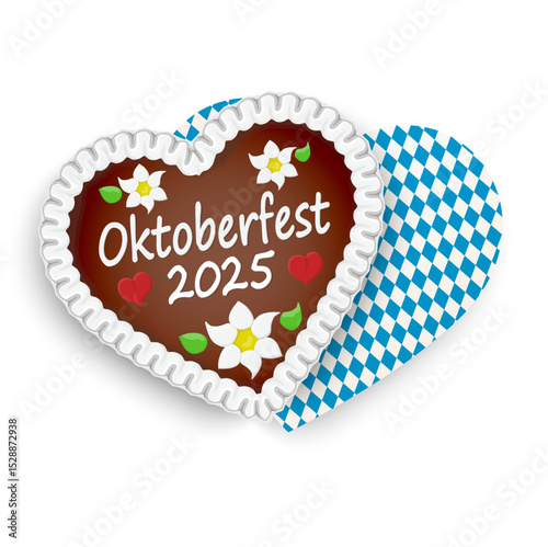 gingerbread heart Oktoberfest 2025 decoration
