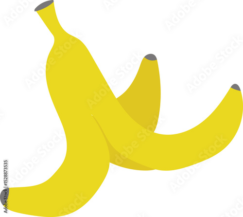 Slippery banana peel illustration