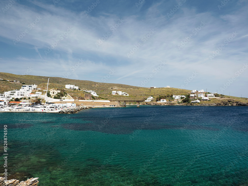 Beautiful landscape in Greece Kythnos island Beautiful landscape in Greece Kythnos island