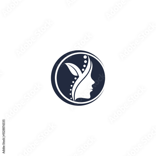 spa logo simple Woman face logo icon vector. Woman face logo design vector illustration, Girl silhouette for cosmetics, beauty, salon, health and spa, fashion themes.
