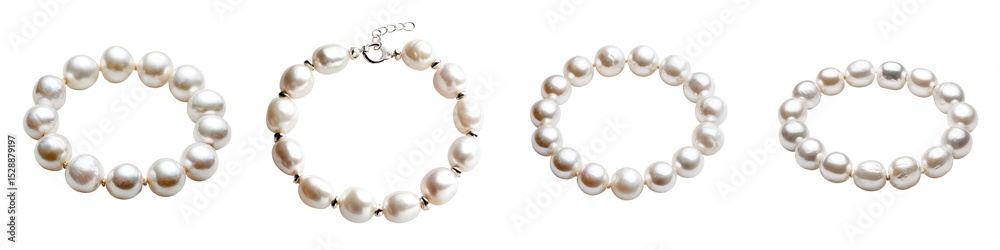 Fototapeta premium Elegant pearl jewelry accessories