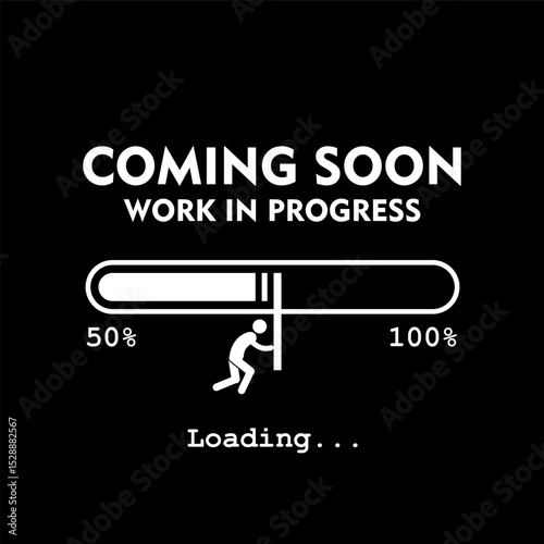 Work In Progress, coming soon, icon and logo