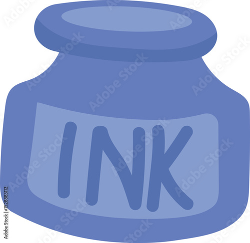 Ink bottle illustration