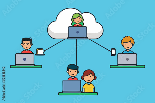 Cloud computing collaboration remote team accessing data