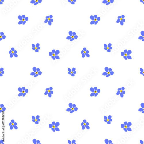 Elegant blue Floral Pattern with Delicate Plum Blossoms, Seamless Oriental Design for Fabric, Wallpaper, Textile Print, Spring Festival, Traditional Decorative Background
