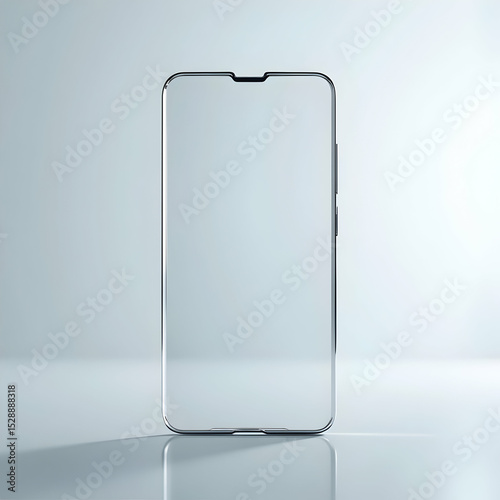 Displaying Phone Mockup on Reflective Surface for Product Design