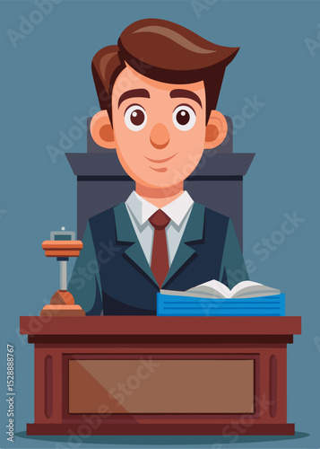 Judge presiding over a case.