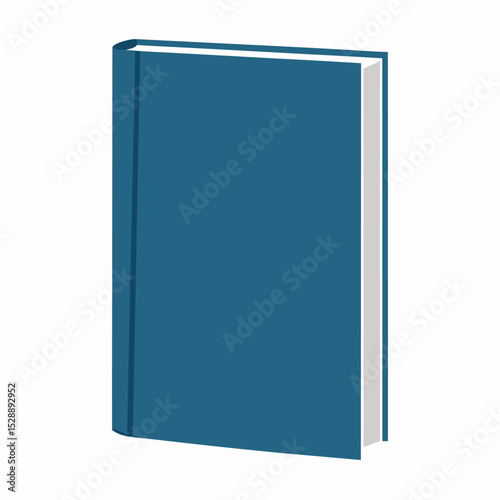 blank book with blue  cover mockup