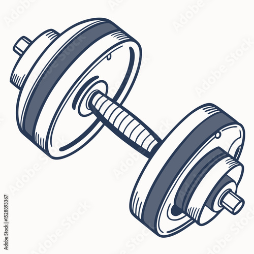 dumbbells isolated on white background