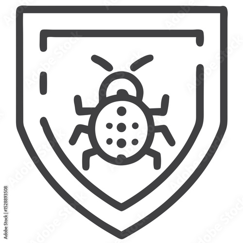 Antivirus Software Shield Icon for Cybersecurity Materials, Tech Websites, Software Marketing, IT Services, Educational Content, and Digital Safety Resources