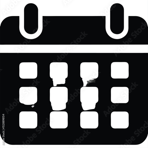 Simple Calendar Icon for Scheduling and Events
