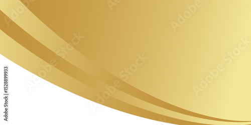 gold wave curve, golden wave corner shape for element, stripes ribbon golden graphic, striped gold. eps 10