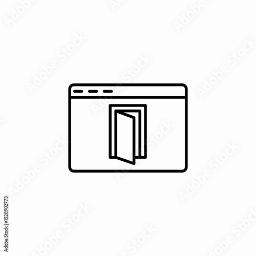 account log icon sign vector