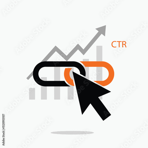 Increasing click through rate ctr with link building seo growth chart