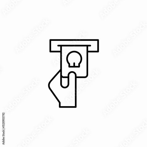 card scam icon sign vector